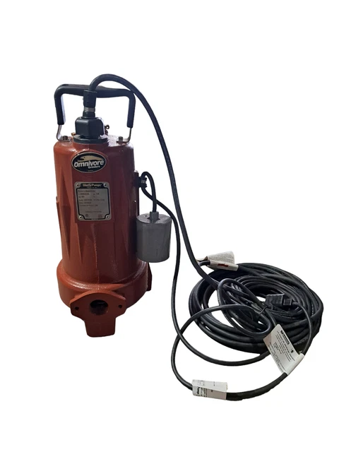LIBERTY PUMPS, LSG202A, Grinder Pump: 2HP, 208/230V AC, Tether Float, 50 gpm Flo