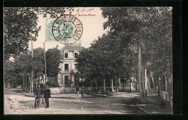 CPA Parc Saint-Maur, Avenue des Arts and Avenue du Grand Chêne 1905