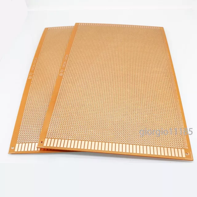 US Stock 2pcs Prototype PCB Universal Bread Board 18 x 30cm Sigle Side Copper