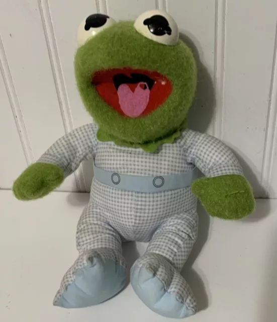 Vintage 1984 Muppet Babies Kermit The Frog Plush Hasbro Softies Pampers PL3