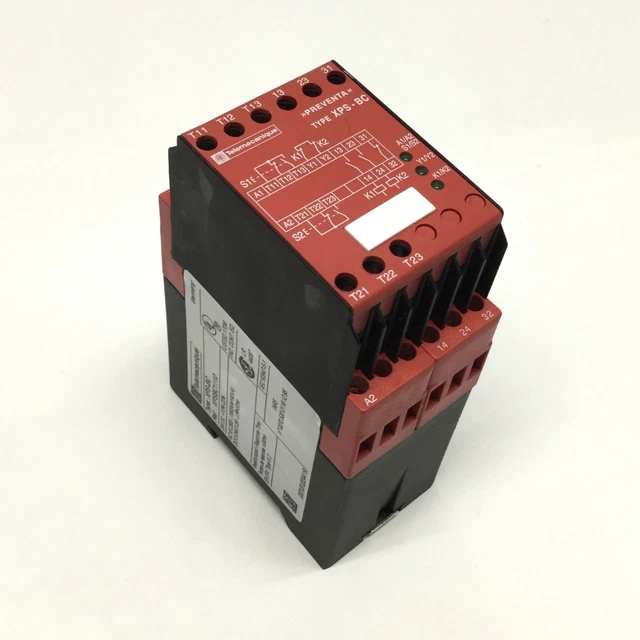 TELEMECANIQUE XPS-BC PREVENTA Two-Hand Control Monitor Safety Relay ...