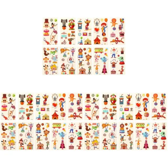 60 pz adesivi tatuaggi festa regalo per bambini adesivo cartone animato cartone animato cartone animato