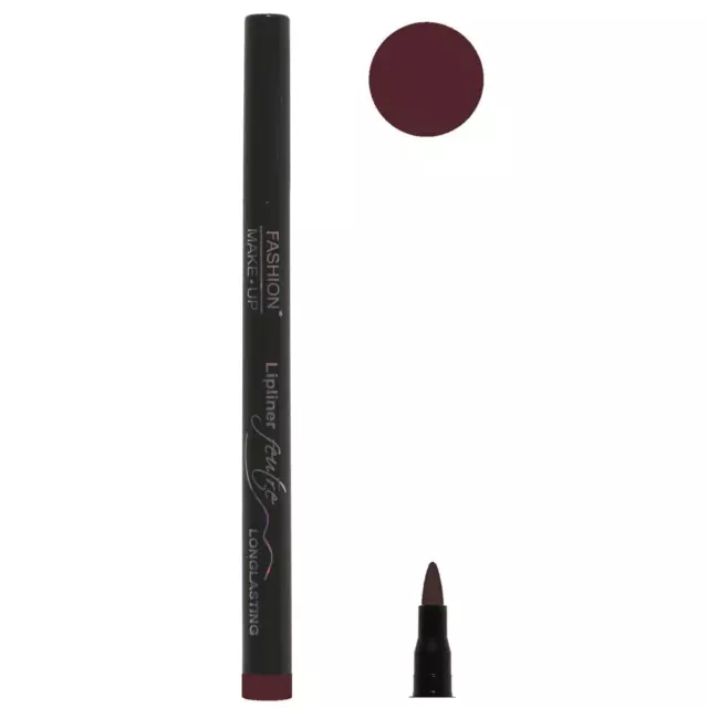 Crayon feutre semi permanent, lip liner,contour des levres,ss blister, vin rouge