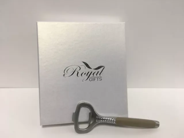 Bomboniera Matrimonio Apribottiglie Con Strass E Scatola Offerta Stock