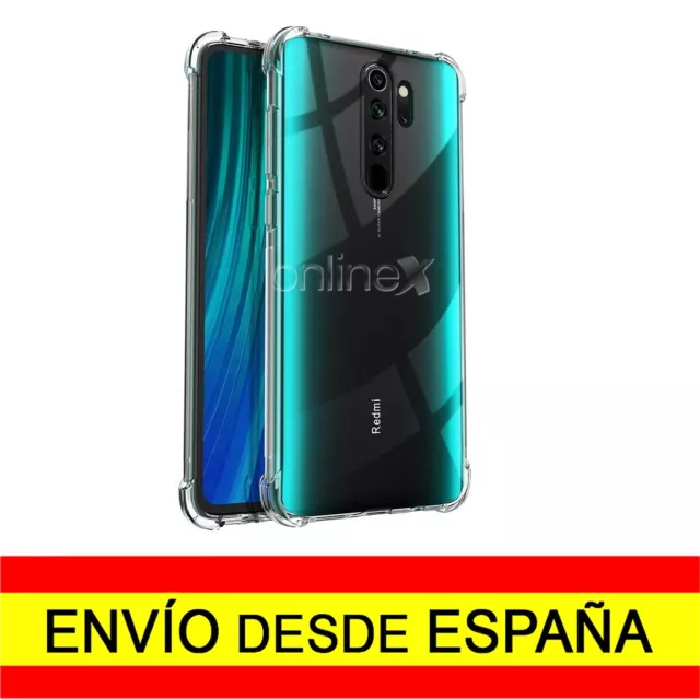 Funda Silicona Reforzada para XIAOMI REDMI NOTE 8 PRO TPU Transparente a0745