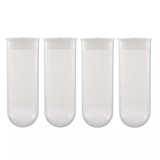 10 Pcs 100ml Plastic Centrifuge Tubes with Attached Cap Round Bottom