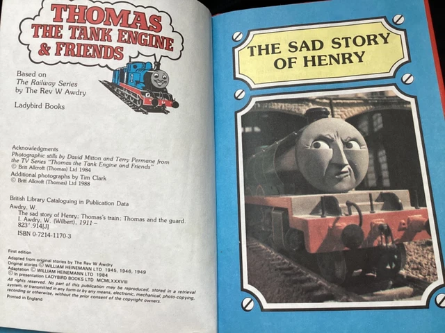 5 X THOMAS the Tank Engine and friends - vintage ladybird books bundle ...