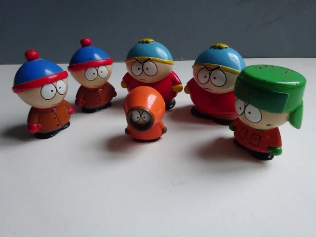 RARE ! SOUTH PARK FIGURINE Collection LOT de 6 - Comedy Central 1998 Figurines