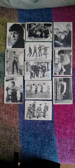 The Beatles Collectors Cards - Vintage A & BC Chewing Gum Cards - Signed - 1963