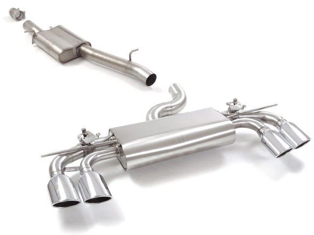 Centrale Inox+Posteriore Sdoppiato Terminali Ovali 4/108X70Mm Ragazzon Per S3 8V