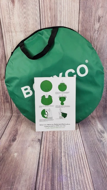 Fondo redondo plegable cámara web Boxyco pantalla verde para fondo de silla
