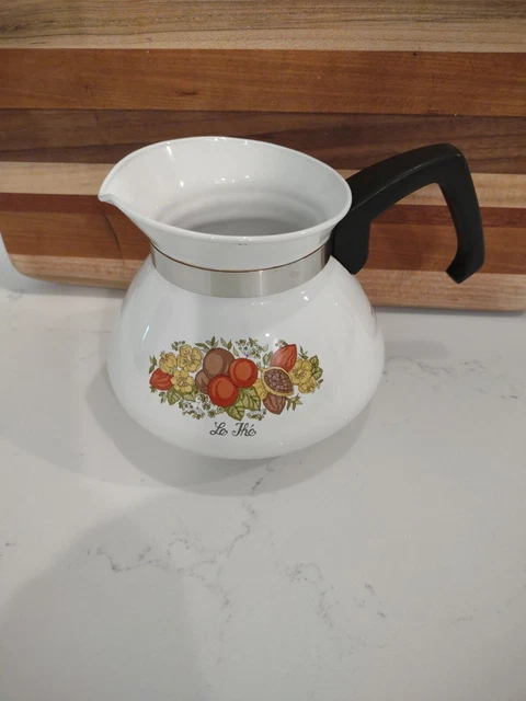 Vintage Corning Ware 6 Cup Coffee Tea Pot Spice Of Life P-104 No Lid Vintage Corning Ware 6 Cup Coffee Tea Pot Spice Of Life P-104 No Lid