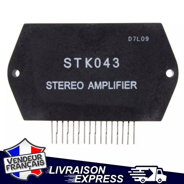 Stk043 Amplificateur Audio Stereo Hybrid Ic Zip16 (1685)