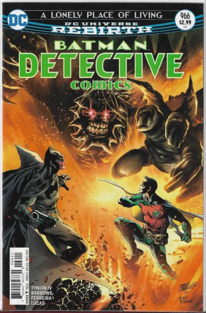 DC Comics Detective Comics #966 Barrows Cover Rebirth A Lonely Place of Living