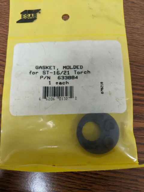 Esab 633884 Molded Gasket For St-16/21 Torch