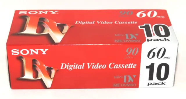 SONY 10DVM60R3 10 Packs Mini DV 60 Digital Video Tape Cassette From Japan