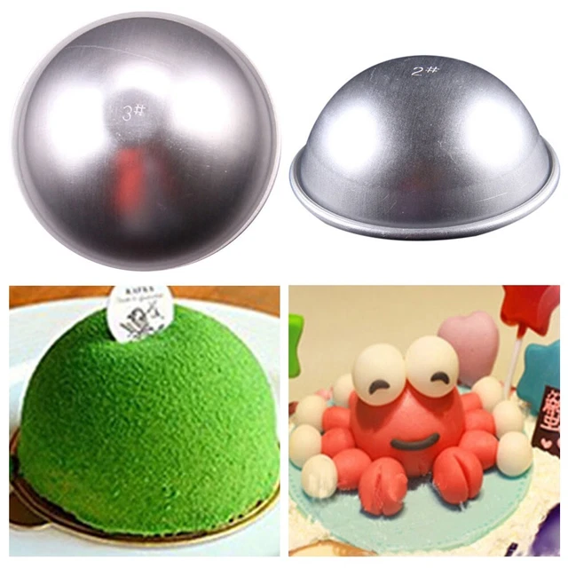 Molde bomba bomba molde 3D bola de aluminio sartén para hornear lata
