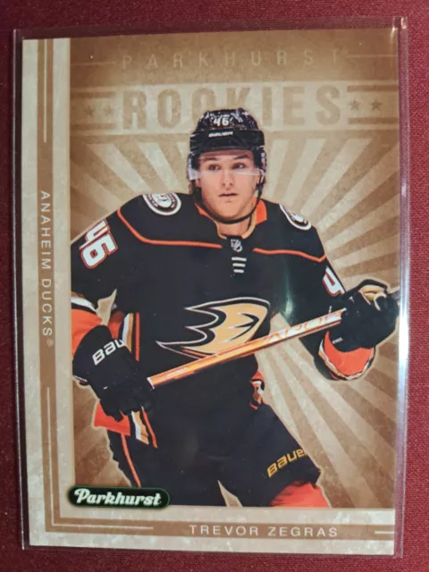 Carta Trevor Zegras RETRO ROOKIE 2021-22 Parkhurst #A-13 Tier 5 Anaheim Ducks NHL