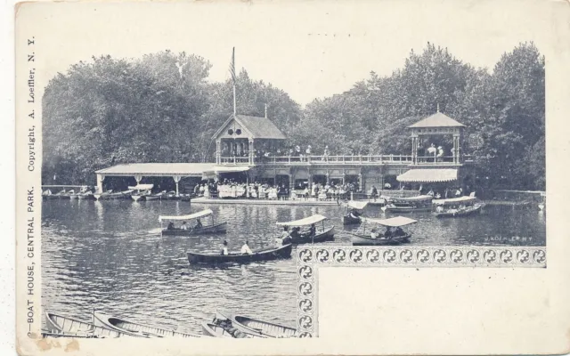 NEW YORK CITY - Central Park Boat House, Lake and Boats Postcard -udb ...