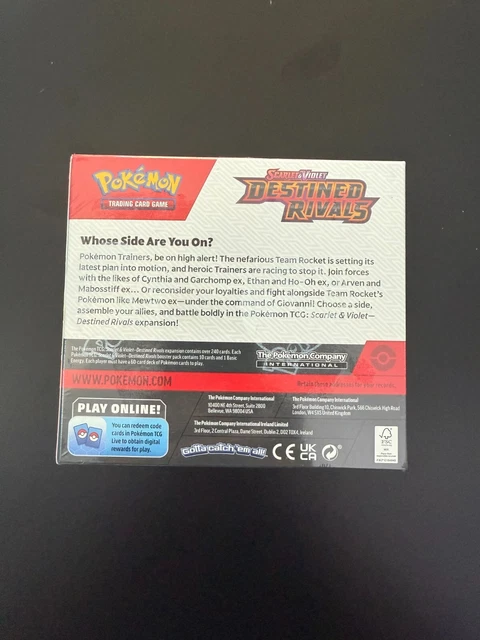 POKEMON RIVALI PREDESTINATI / Destined Rivals Booster Box 36 ENG EUR ...