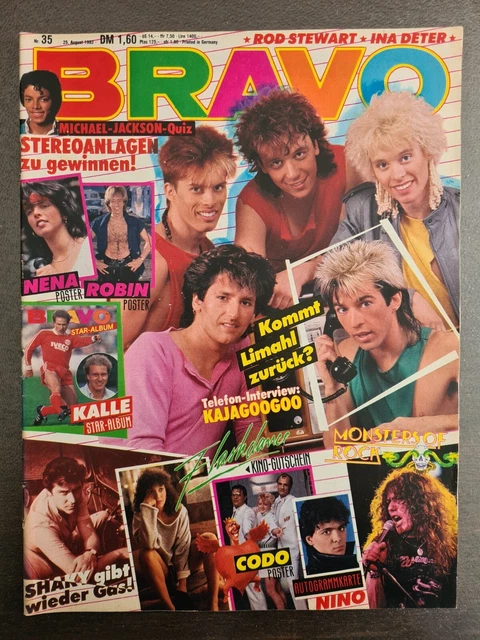 BRAVO 35/1983 Heft Komplett -Kajagoogoo, Shaky, R.Stewart, Nena, Nino de Angelo-