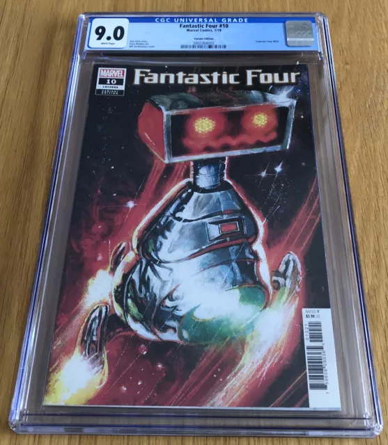 Fantastic Four #10 H.E.R.B.I.E. Bill Sienkiewicz Cover CGC 9.0 White Pages