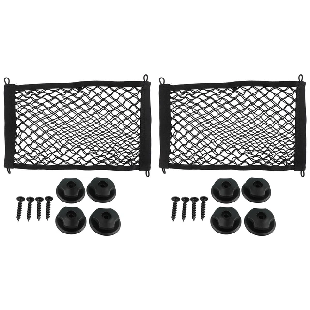 Filet De Rangement Pour Coffre De Voiture 80x60cm Extensible - Noir, Pour SUV, MPV
