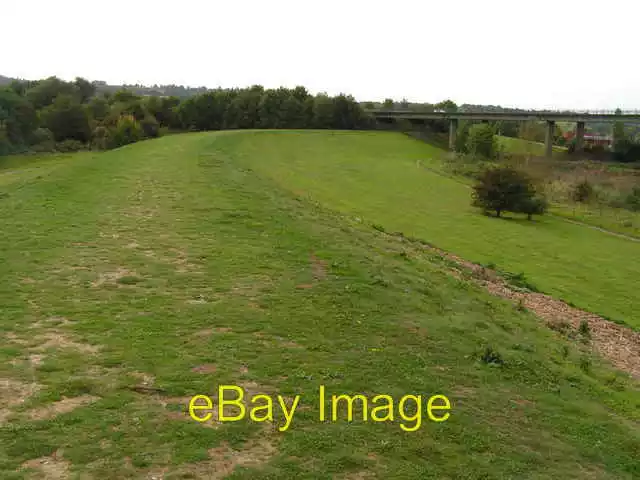Photo 6x4 Flood embankment Lower Haysden This is part of the Leigh flood  c2005