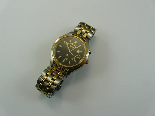 ⌚ Seiko Kinetic Uomo 5M42-0L89 – NON FUNZIONANTE (senza Movimento) – Cassa Gialla – Ricambi