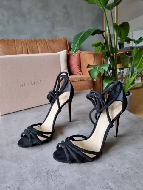 **Alexandre Birman** Black Suede Stiletto Heels Size 41