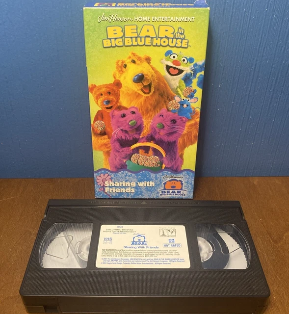 BEAR IN THE Big Blue House VHS Tape Sharing with Friends Jim Henson ...