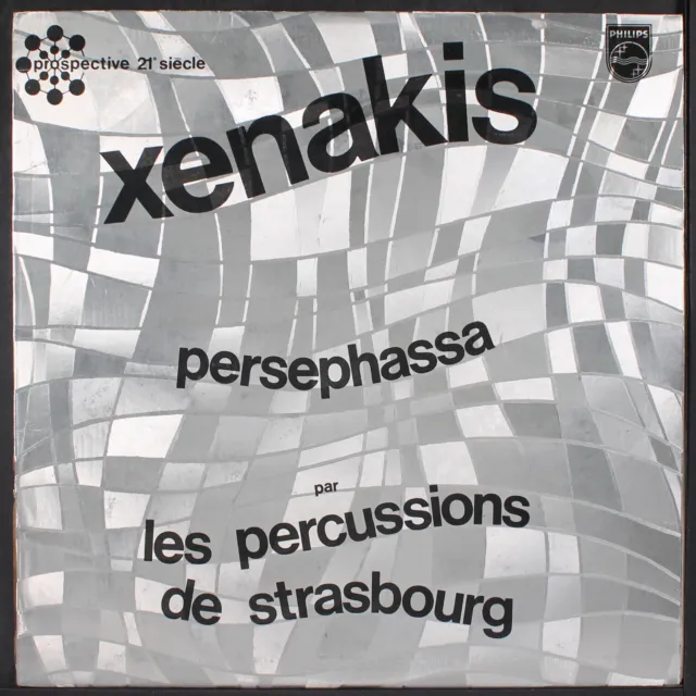 PERCUSSIONS DE STRASBOURG: xenakis: persephassa PHILIPS 12" LP 33 RPM