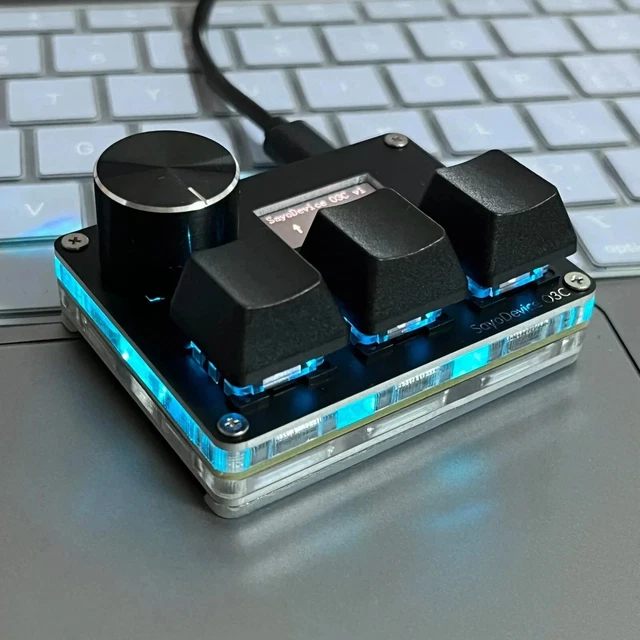 O3C SAYODEVICE OSU Keyboard Hall Effect Switches Knob Screen Rapid ...