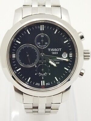 TISSOT Chronograph watch 1853 PR 200 Swiss Date Indicator Automatic T014427A