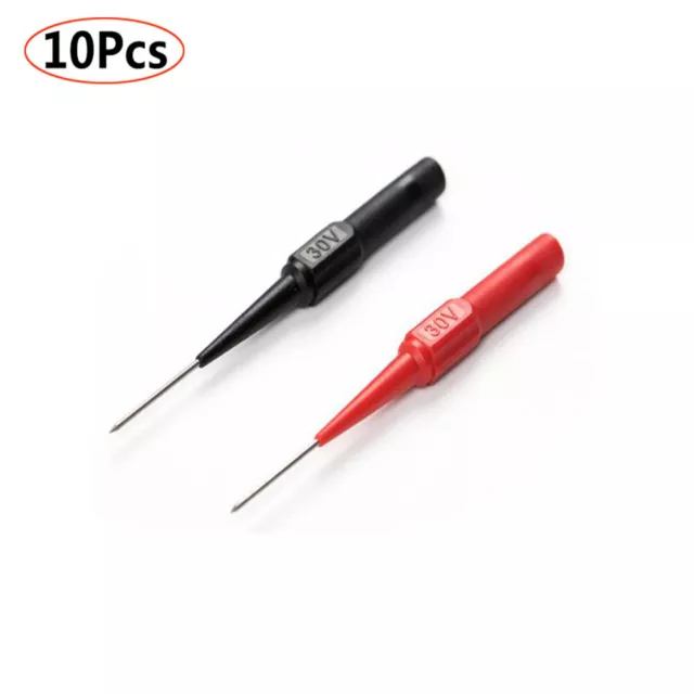 10Pcs 1 mm Test Probe Needles Multimeter Stainless Puncture Back Probe Pin New