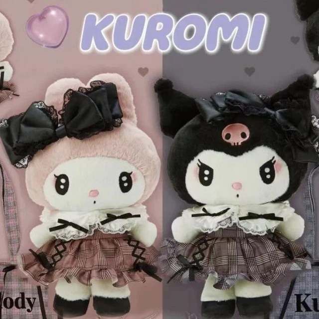 Kuromi My Melody 12/22Cm Gothic Plush Doll Toys Anime Sanrioed Cute Plush Doll