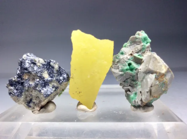 SS Rocks - Smithsonite (China), Variscite (Arkansas), Molybdenite (Arizona)
