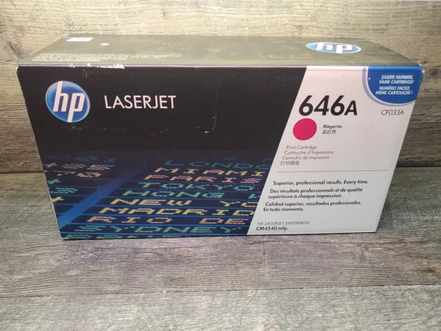 NEW Genuine HP 646A CF033A Magenta Toner Cartridge LaserJet CM4540 MFP SEALED