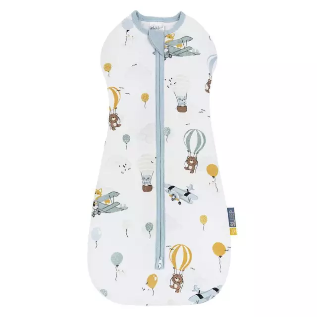 Living Textiles | Smart Sleep Zip Up Swaddle 4-12mths 0.2TOG - Up Up & Away