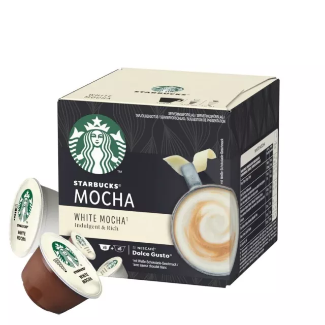 Starbucks WHITE MOCHA coffee pods for Dolce Gusto machine FREE SHIPPING