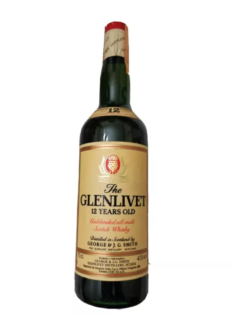 The Glenlivet 12 Y.o. Pure Single Malt Scotch Whisky (Vintage Old Bottl.)