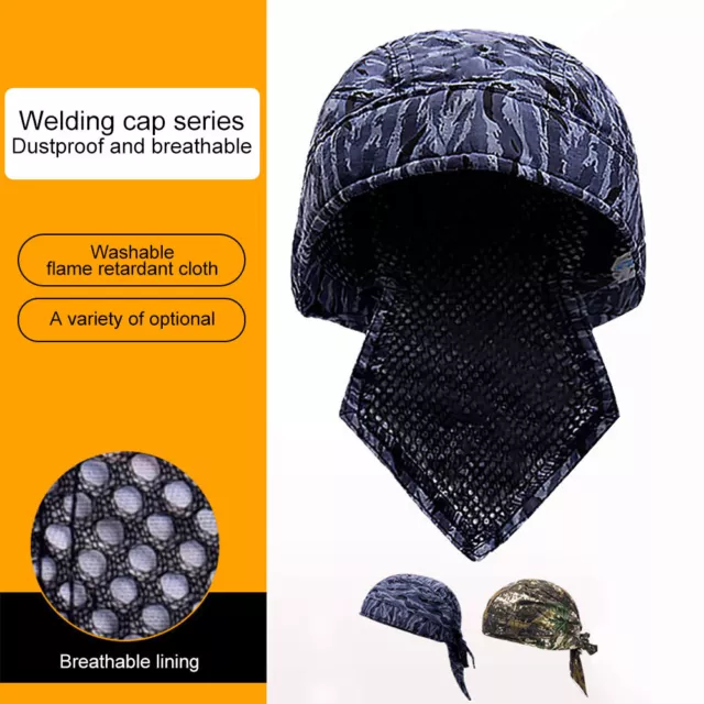 Anti-scalding Welding Hat Work Bandana Cap Flame Retardant Fire Resistant Welder