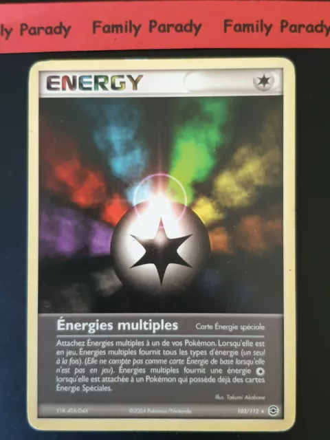 Energies multiples 103/112 Energy Carte Pokemon Rouge Feu Vert Feuille Fr Occ 11