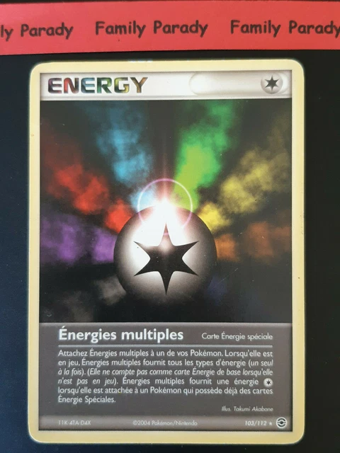 Energies multiples 103/112 Energy Carte Pokemon Rouge Feu Vert Feuille Fr Occ 11