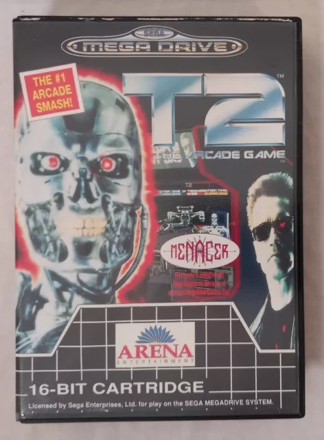 T2 Terminator 2 Das Arcade-Spiel SEGA Megadrive komplett im Karton getestet & funktioniert