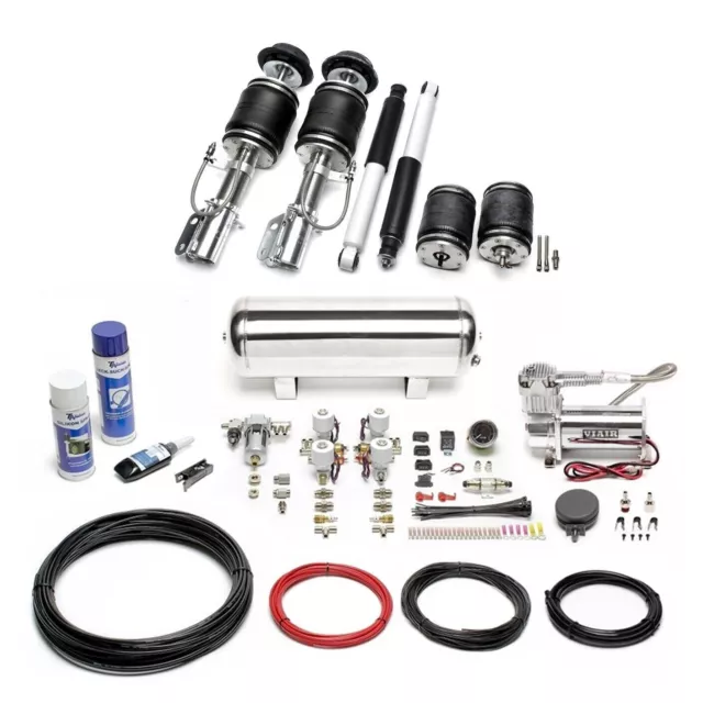 Ta technix Air Châssis + Compresseur Kit Argent pour Opel Corsa C Ha- De Chocs =