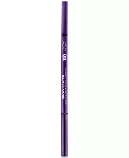 NIB URBAN DECAY Brow Beater Microfine Brow Pencil & Brush FULL SIZE - TAUPE 3