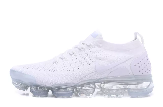 New Nike Air VaporMax Flyknit 2 Men's White Sneakers US Sizes 8-11