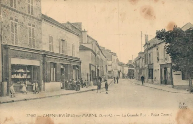 Cpa/Dep 94/Chennevieres Sur Marne La Grande Rue