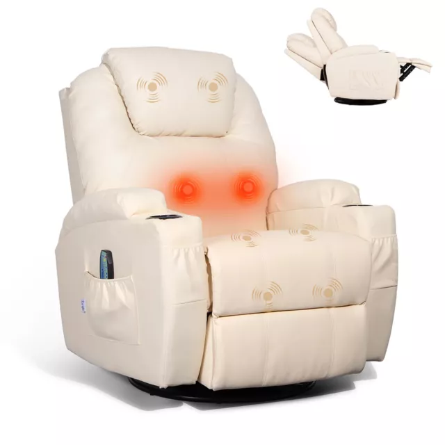 Esright Elderly Massage Recliner Chair Vibration Heated Rocker Swivel Lounge Esright Elderly Massage Recliner Chair Vibration Heated Rocker Swivel Lounge